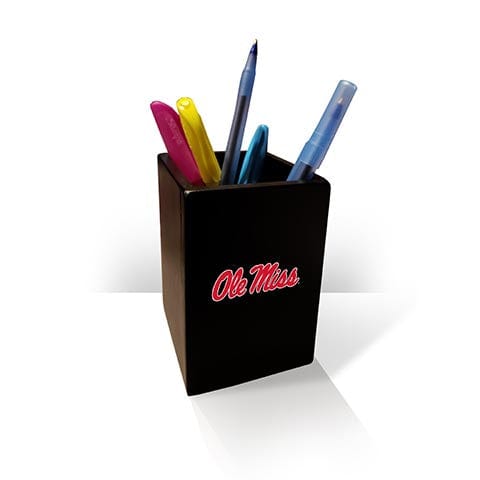 Confezione Da 4 Penne A Sfera Retrattili Mississippi Ole Miss – Rivestimento Morbido Soft Touch, Inchiostro Nero 1mm, Con Stilo Per Touch Screen