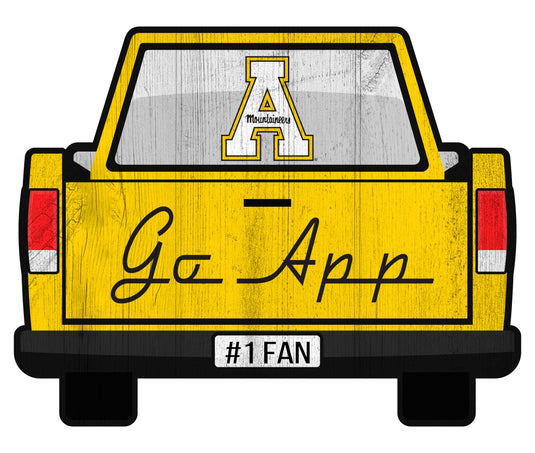 Fan Creations Home Decor App State Slogan Truck Back Vintage 12in