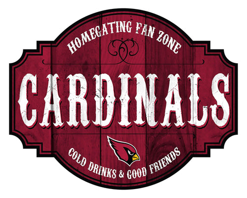Fan Creations Home Decor Arizona Cardinals Homegating Tavern 24in Sign