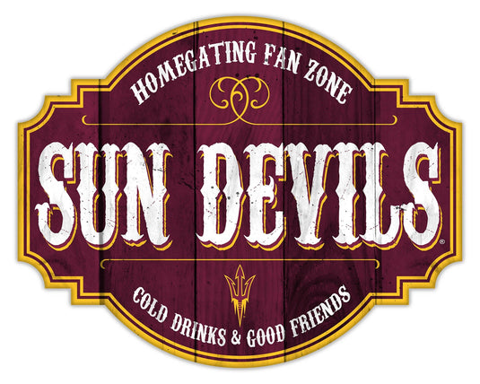 Fan Creations Home Decor Arizona State Homegating Tavern 12in Sign