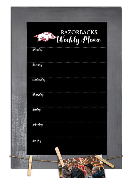 Fan Creations Home Decor Arkansas   Weekly Chalkboard With Frame & Clothespins
