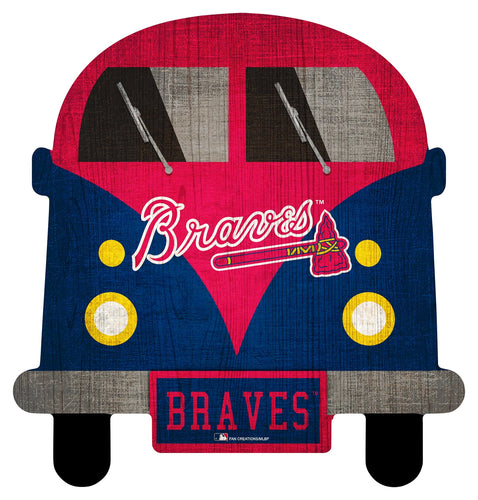 Fan Creations Wall Decor Atlanta Braves 12in Team Bus Sign