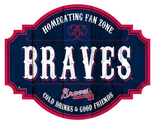 Fan Creations Home Decor Atlanta Braves Homegating Tavern 12in Sign