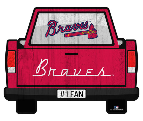 Fan Creations Home Decor Atlanta Braves Slogan Truck Back Vintage 12in