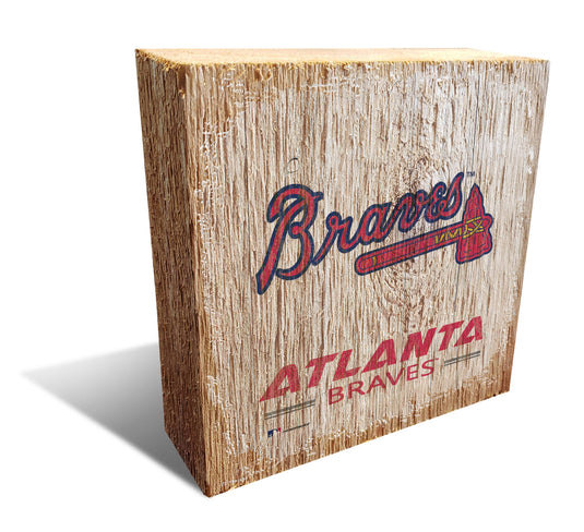 Fan Creations Desktop Stand Atlanta Braves Team Logo Block