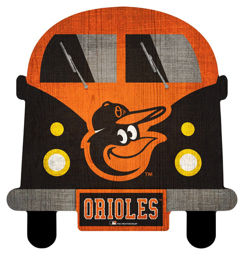 Fan Creations Wall Decor Baltimore Orioles 12in Team Bus Sign