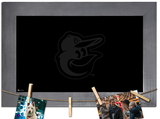 Fan Creations Home Decor Baltimore Orioles   Blank Chalkboard With Frame & Clothespins