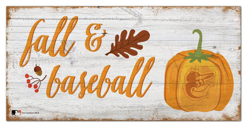 Fan Creations Holiday Home Decor Baltimore Orioles Fall and Baseball 6x12