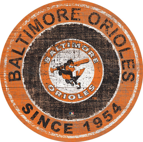 Fan Creations Home Decor Baltimore Orioles Heritage Logo Round