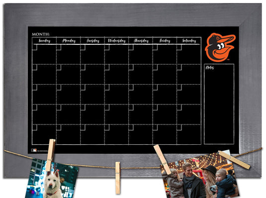 Fan Creations Home Decor Baltimore Orioles   Monthly Chalkboard With Frame & Clothespins