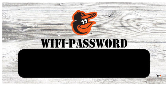 Fan Creations 6x12 Horizontal Baltimore Orioles Wifi Password 6x12 Sign