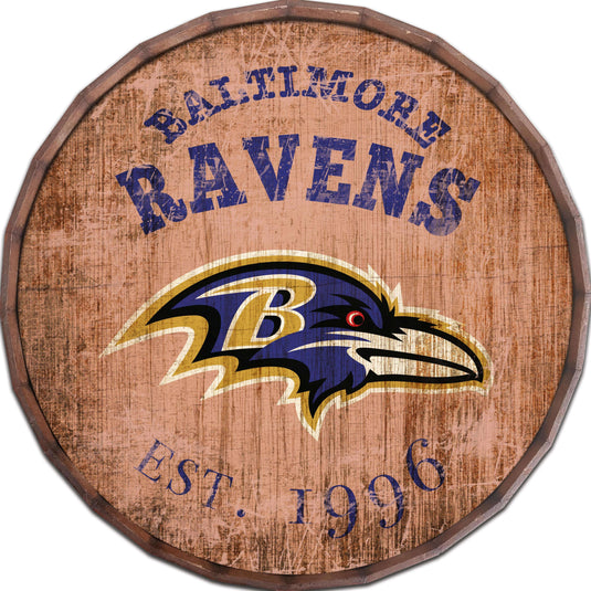 Fan Creations Home Decor Baltimore Ravens  24in Established Date Barrel Top