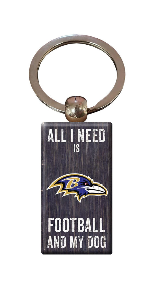 Fan Creations Home Decor Baltimore Ravens  All I Need Keychain