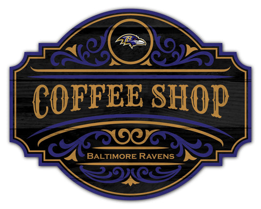 Fan Creations Home Decor Baltimore Ravens Coffee Tavern Sign 24in