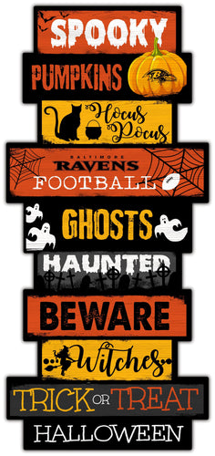 Fan Creations Home Decor Baltimore Ravens Halloween Celebration Stack