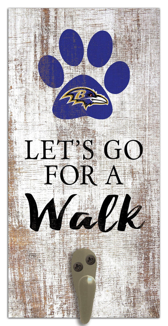 Fan Creations 6x12 Sign Baltimore Ravens Leash Holder 6x12 Sign