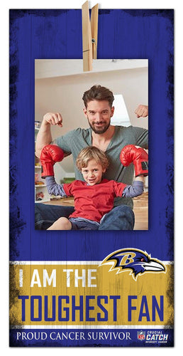Fan Creations Home Decor Baltimore Ravens Toughest Fan Clothespin 6x12