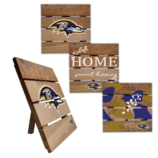 Fan Creations Home Decor Baltimore Ravens Trivet Hot Plate Set of 4 (2221,2222,2122x2)