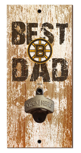 Fan Creations Home Decor Boston Bruins  Best Dad Bottle Opener