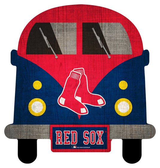 Fan Creations Wall Decor Boston Red Sox 12in Team Bus Sign