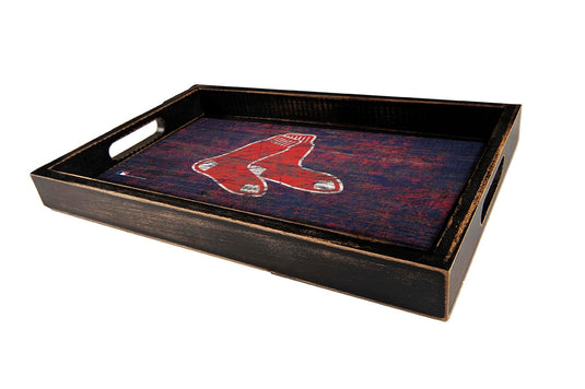 Fan Creations Home Decor Boston Red Sox  Distressed Team Tray With Team Colors