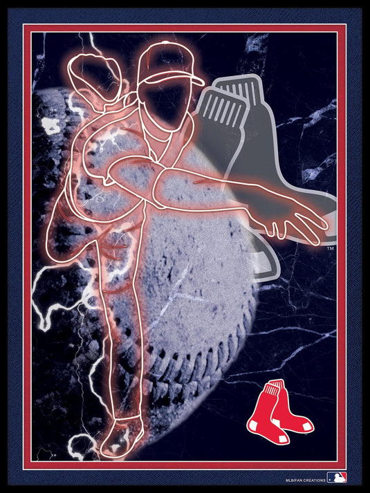 Fan Creations Wall Decor Boston Red Sox Neon Player 12x16