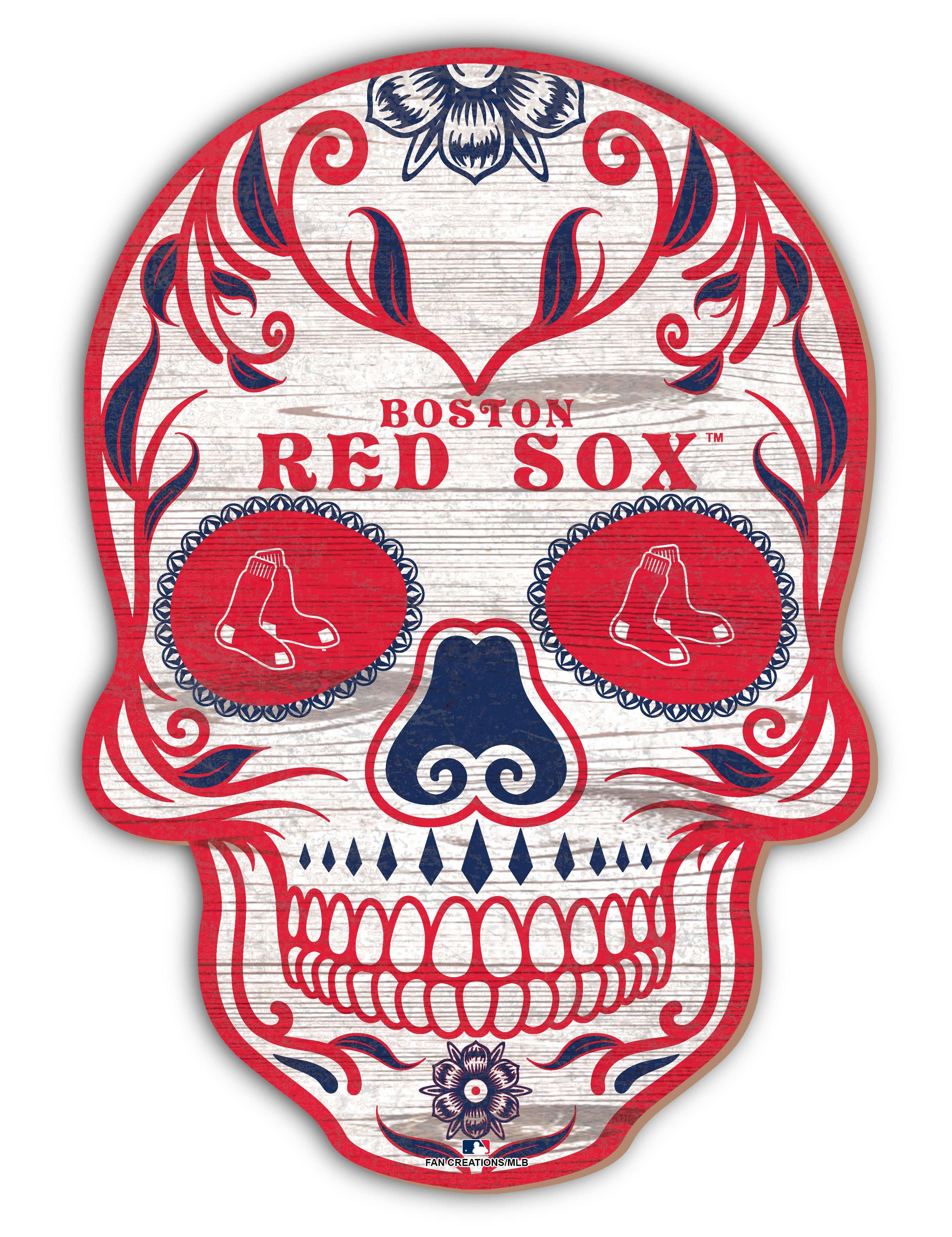 BOSTON RED SOX SUGAR SKULL HEAD