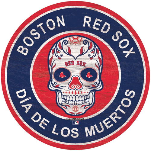 Fan Creations Holiday Home Decor Boston Red Sox Sugar Skull Circle