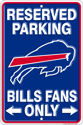 Fan Creations Wall Decor Buffalo Bills Reserved Parking Metal 12x18in