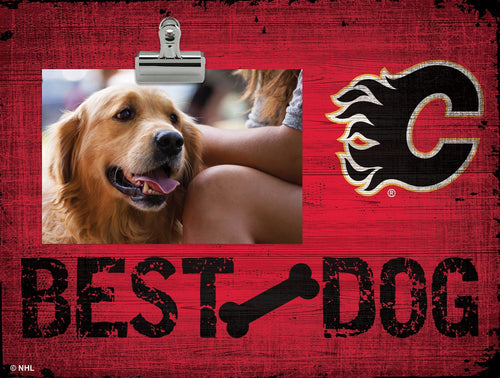 Fan Creations Desktop Stand Calgary Flames Best Dog Clip Frame