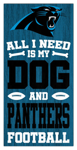 Fan Creations Home Decor Carolina Panthers All I Need Is My Dog & Football