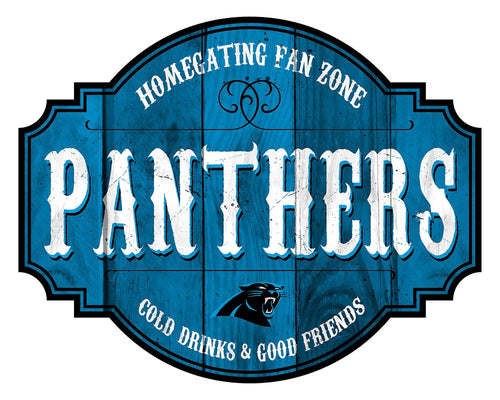 Fan Creations Home Decor Carolina Panthers Homegating Tavern 12in Sign