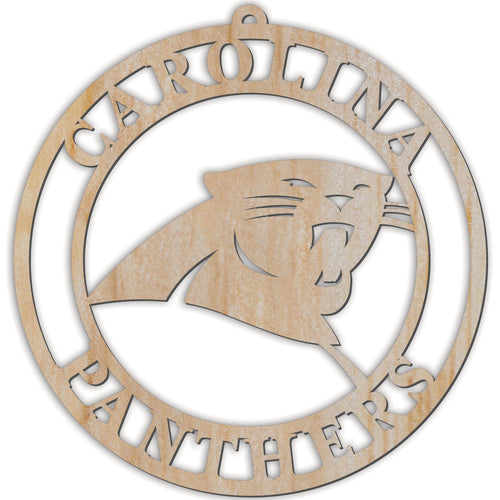 Fan Creations Holiday Home Decor Carolina Panthers Luan Logo Cutout Ornament