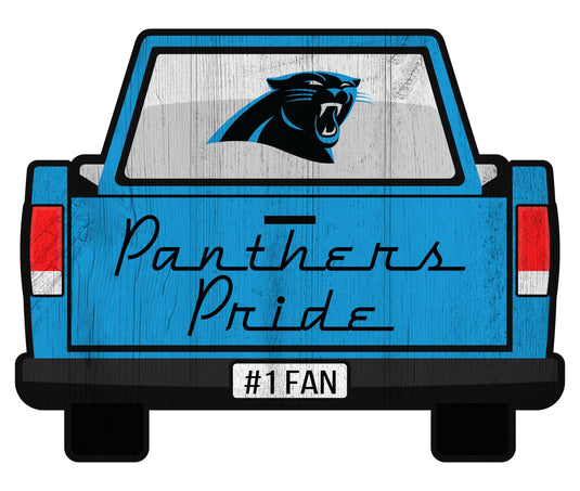 Fan Creations Home Decor Carolina Panthers Slogan Truck Back Vintage 12in