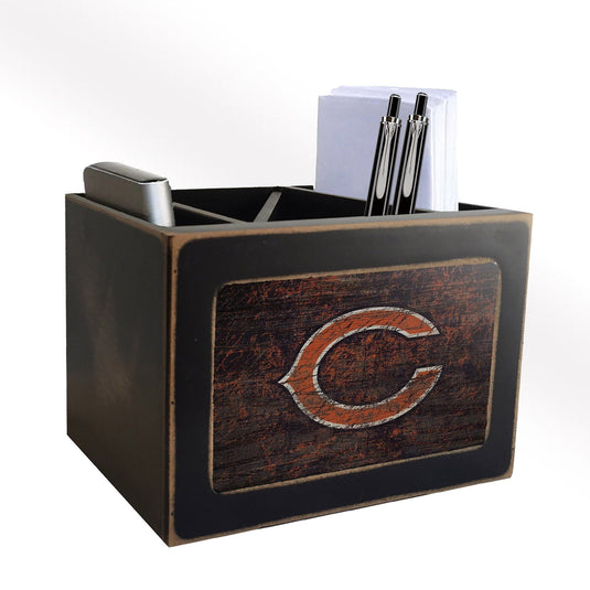 Fan Creations Desktop Stand Chicago Bears Distressed Desktop Organizer With Team Color