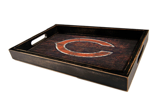 Fan Creations Home Decor Chicago Bears  Distressed Team Tray With Team Colors