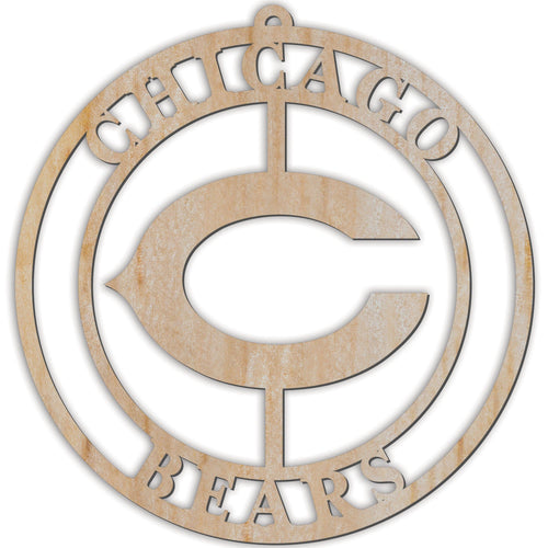 Fan Creations Holiday Home Decor Chicago Bears Luan Logo Cutout Ornament
