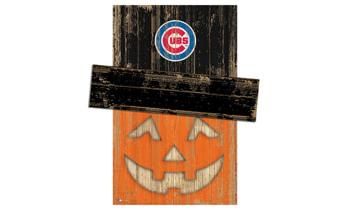 Fan Creations Holiday Decor Chicago Cubs Pumpkin Head With Hat
