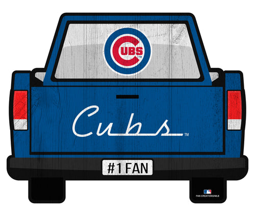 Fan Creations Home Decor Chicago Cubs Slogan Truck Back Vintage 12in