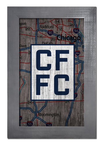 Fan Creations Home Decor Chicago Fire   City Map 11x19