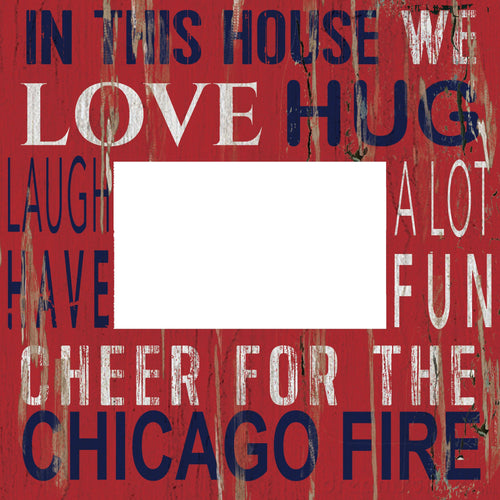 Fan Creations Home Decor Chicago Fire  In This House 10x10 Frame