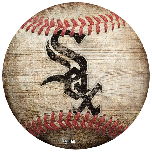 Fan Creations Wall Decor Chicago White Sox 12in Baseball Shaped Sign