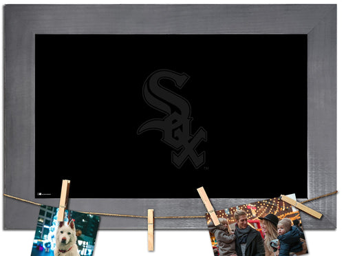 Fan Creations Home Decor Chicago White Sox   Blank Chalkboard With Frame & Clothespins