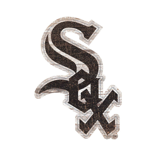 Fan Creations 24" Signs Chicago White Sox Distressed Logo Cutout Sign