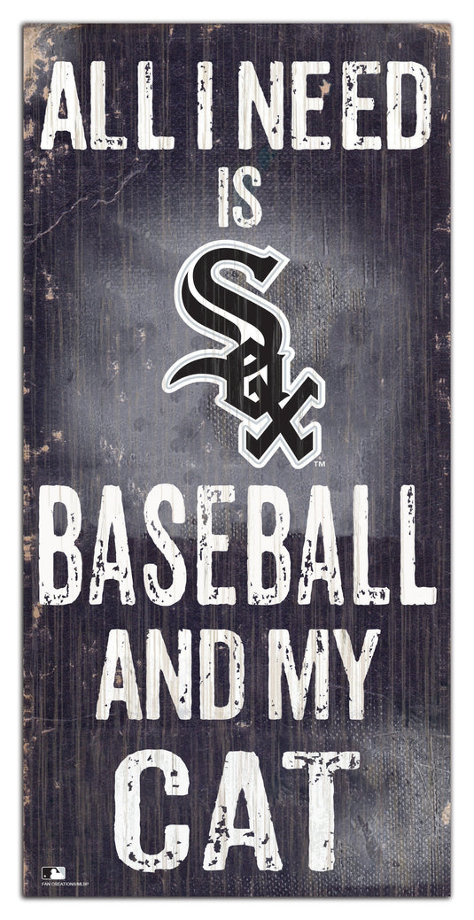 Fan Creations 6x12 Sign Chicago White Sox My Cat 6x12 Sign