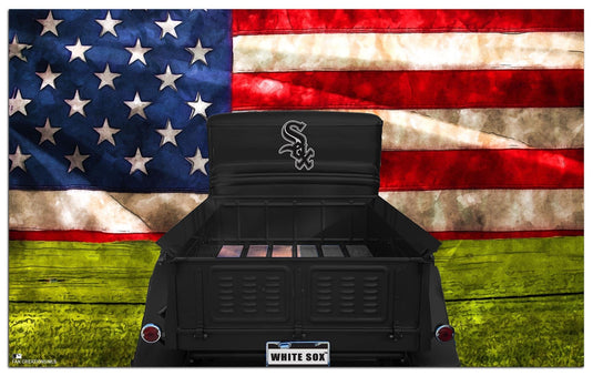 Fan Creations Home Decor Chicago White Sox  Patriotic Retro Truck 11x19