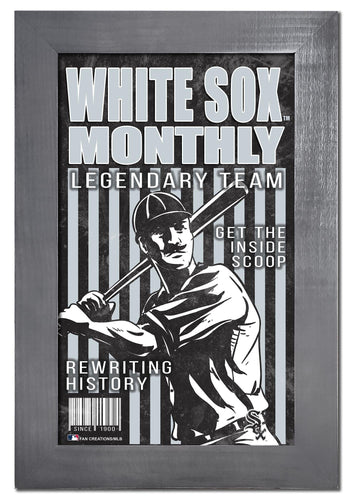 Fan Creations Home Decor Chicago White Sox   Team Monthly Frame 11x19