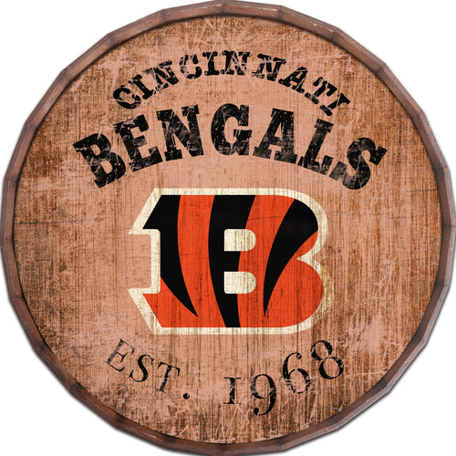 Fan Creations Home Decor Cincinnati Bengals  24in Established Date Barrel Top