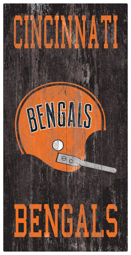 Fan Creations Home Decor Cincinnati Bengals Heritage Logo W/ Team Name 6x12
