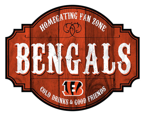 Fan Creations Home Decor Cincinnati Bengals Homegating Tavern 24in Sign